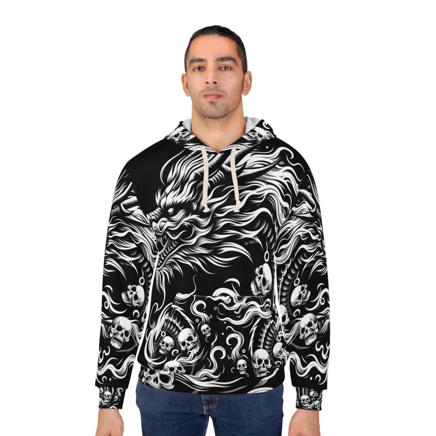 Bruh. Black Dragon Hoodie - Bruh. Hoodies